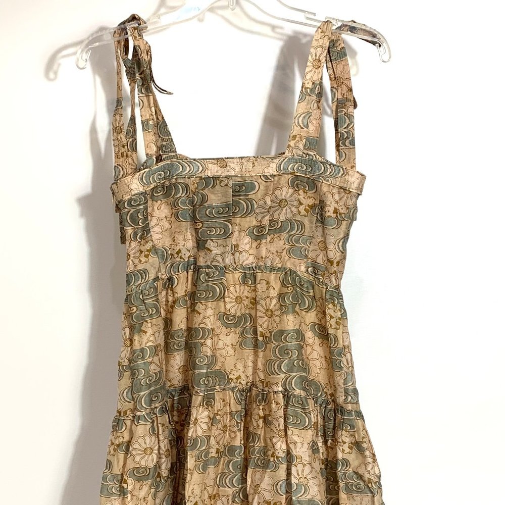 ULLA JOHNSON NWT Minerva Midi Organza Dress Color Willow Size 2 - Picture 10 of 12